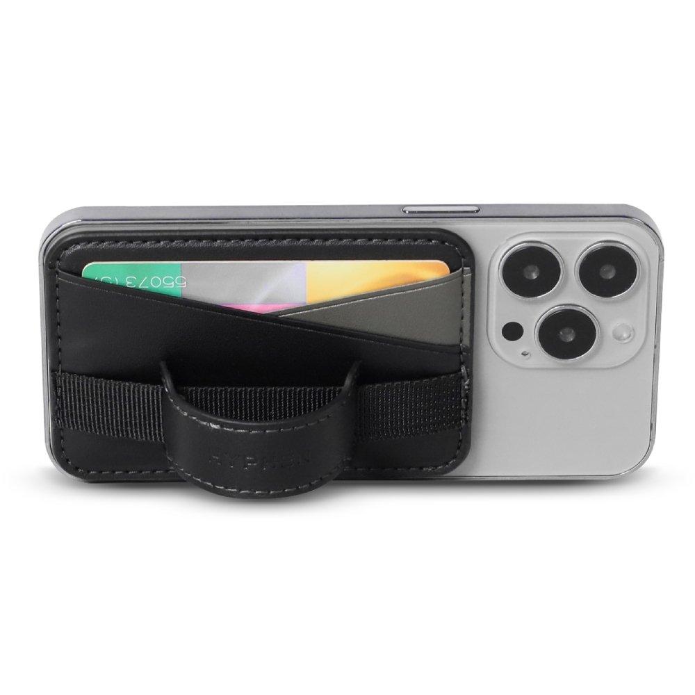 Hyphen MagSafe Wallet – Dual Pocket with Grip | Black