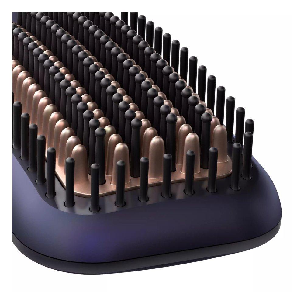 Philips 5000 Series Heated Straightening Brush with Ionic Care for Shiny, Smooth and Frizz-Free Hair - 150, 170 & 200°C, BHH885/03 - Blue 