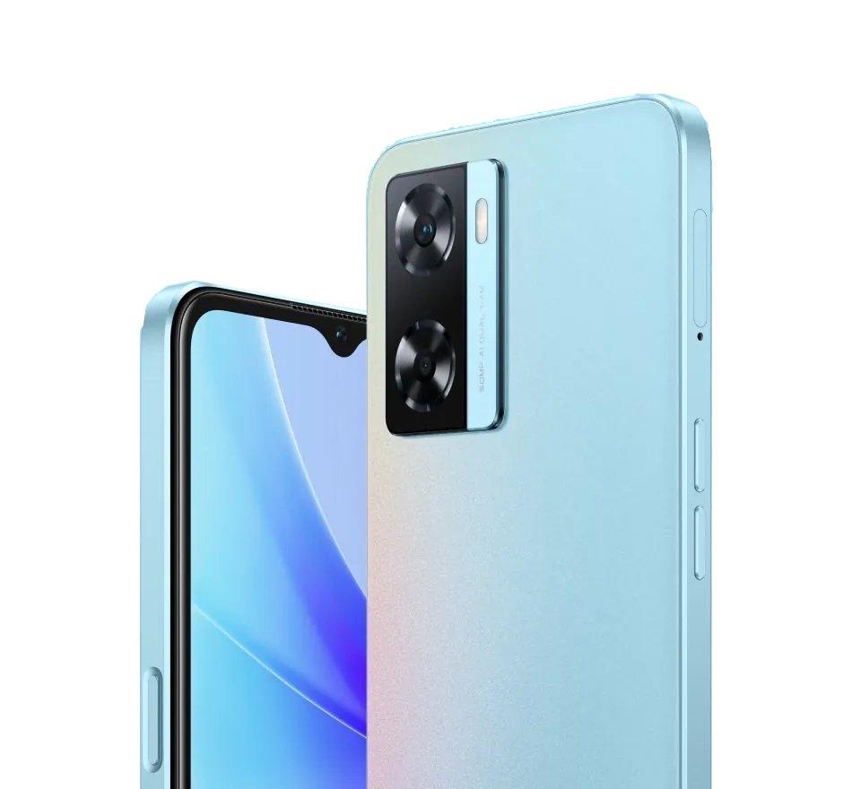 Oppo A77s 128GB Phone - Sky Blue