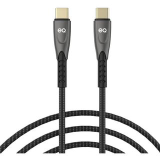 Buy Eq usb-c to usb-c 1m super cable - black in Kuwait
