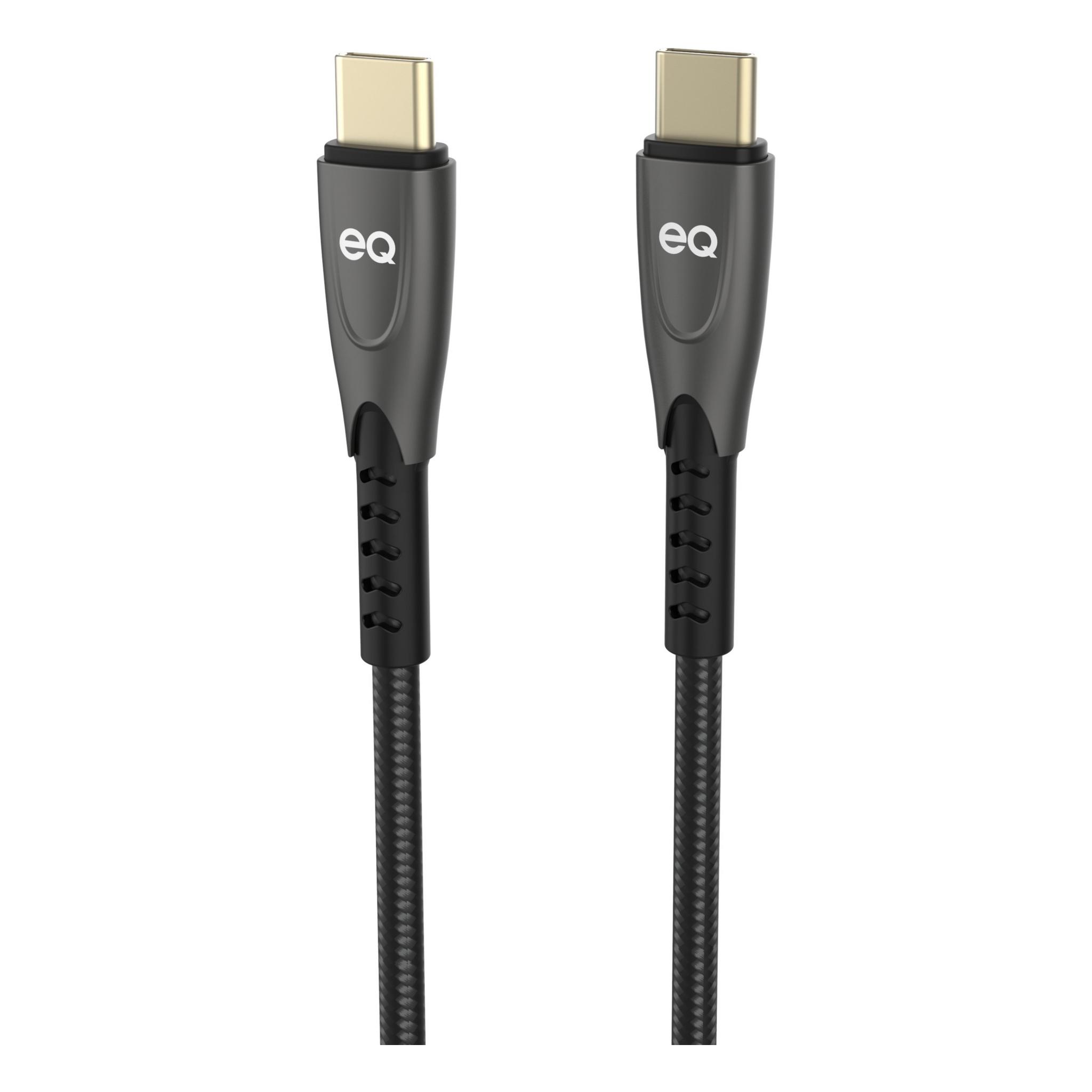 EQ USB-C to USB-C 1m Super Cable - Black