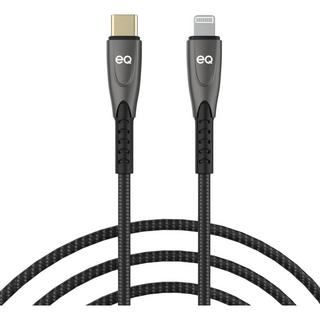 Buy Eq usb-c to lightning 1m super cable - black in Kuwait