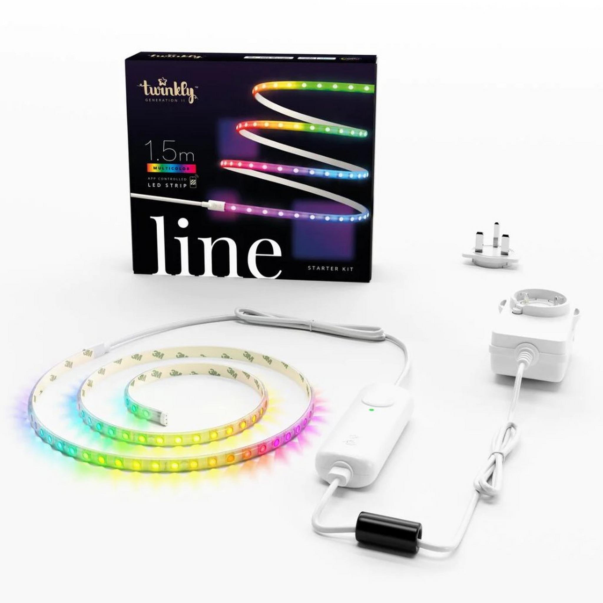 Twinkly Line – Starter Kit App-Controlled Adhesive + Magnetic LED Light Strip with RGB