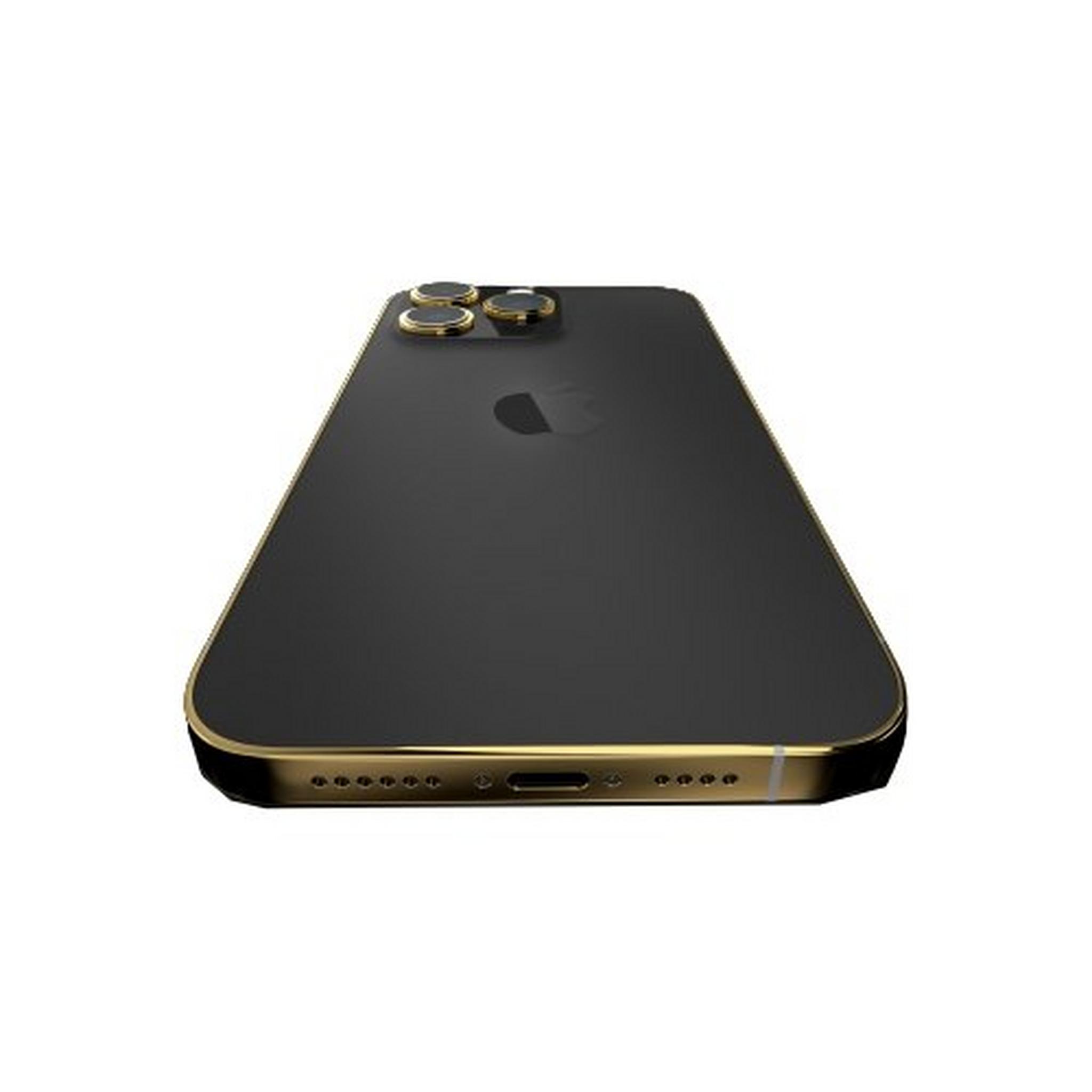 Givori iPhone 14 Pro Max 256GB Phone - Gold Plated Frame - Black