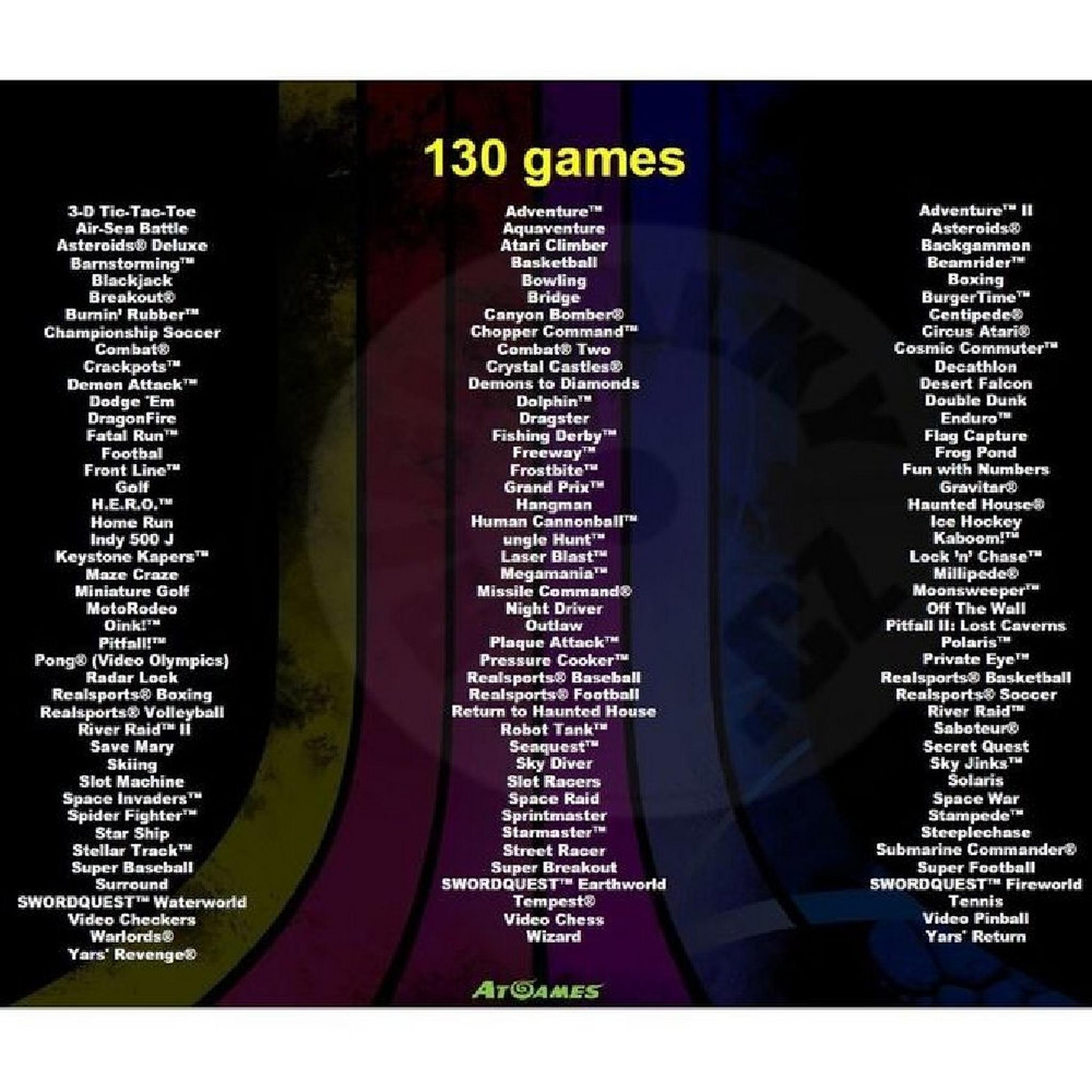 أتاري فلاش باك إصدار الذكرى الخمسين - 130 لعبة