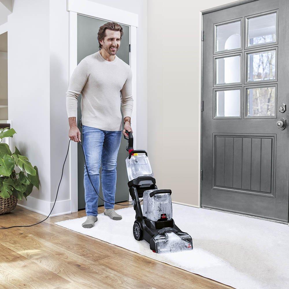 منظف السجاد باور كلين 2اكس من بيسيل، قدرة 600 واط، سعة 4.7 لتر، 3112K - رمادي فحمي/أحمر
