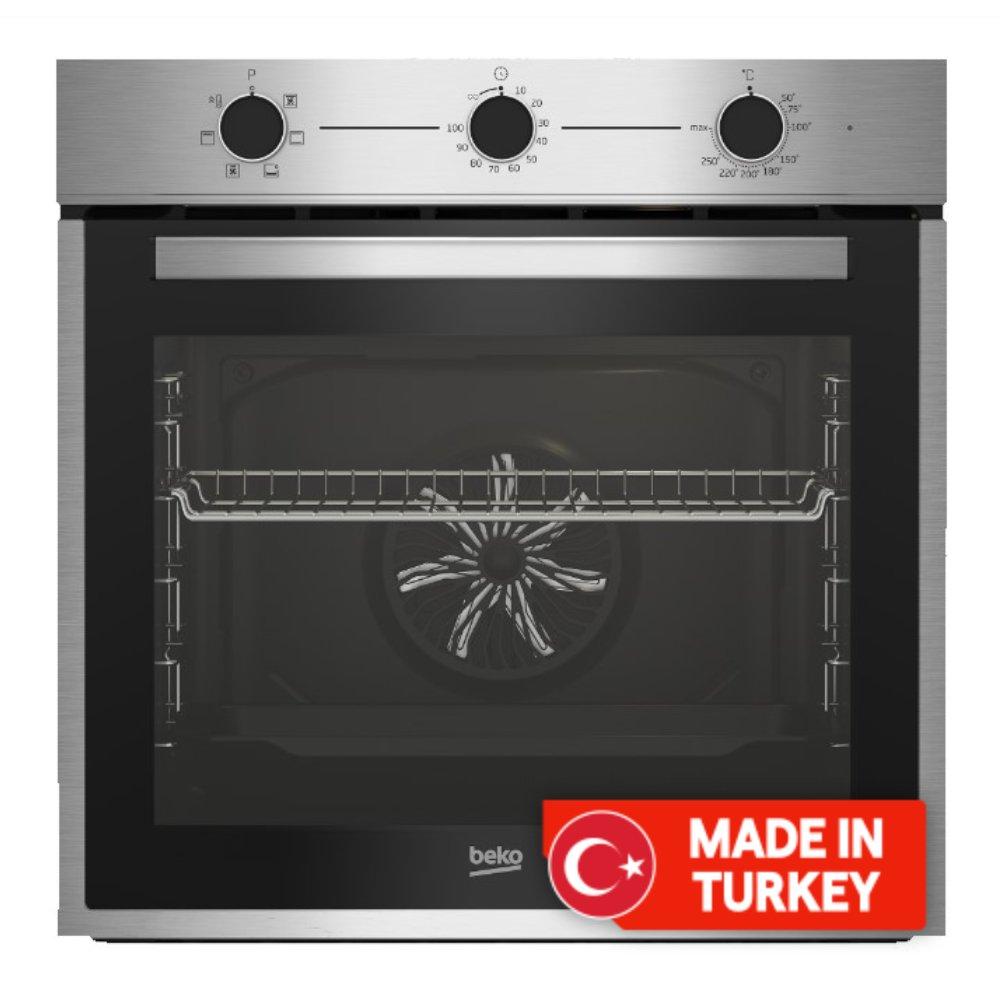 Buy Beko electric oven, 60cm, 74l, bbie14100xc - stainless steel in Kuwait