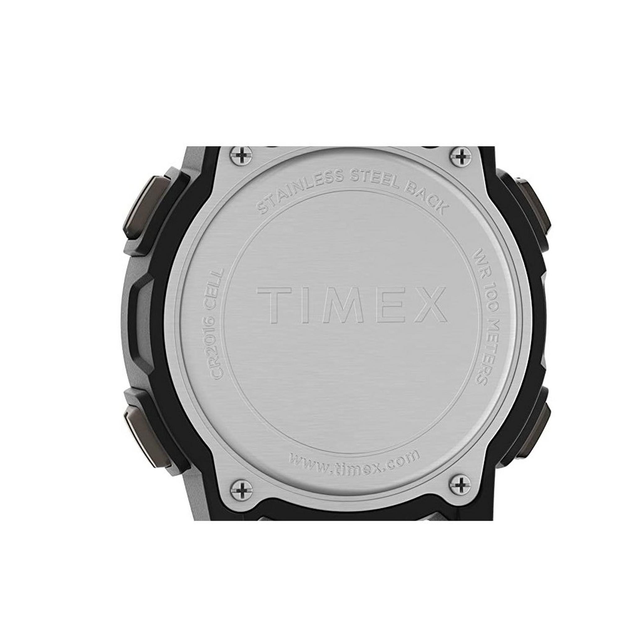 TIMEX Expedition Men's Watch, Digital, 41mm, Leather Strap, TW4B25200 - Black