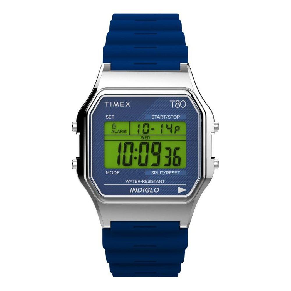 TIMEX Special Project Watch Unisex, Digital, 34mm, Resin Strap, TW2V41200 - Blue