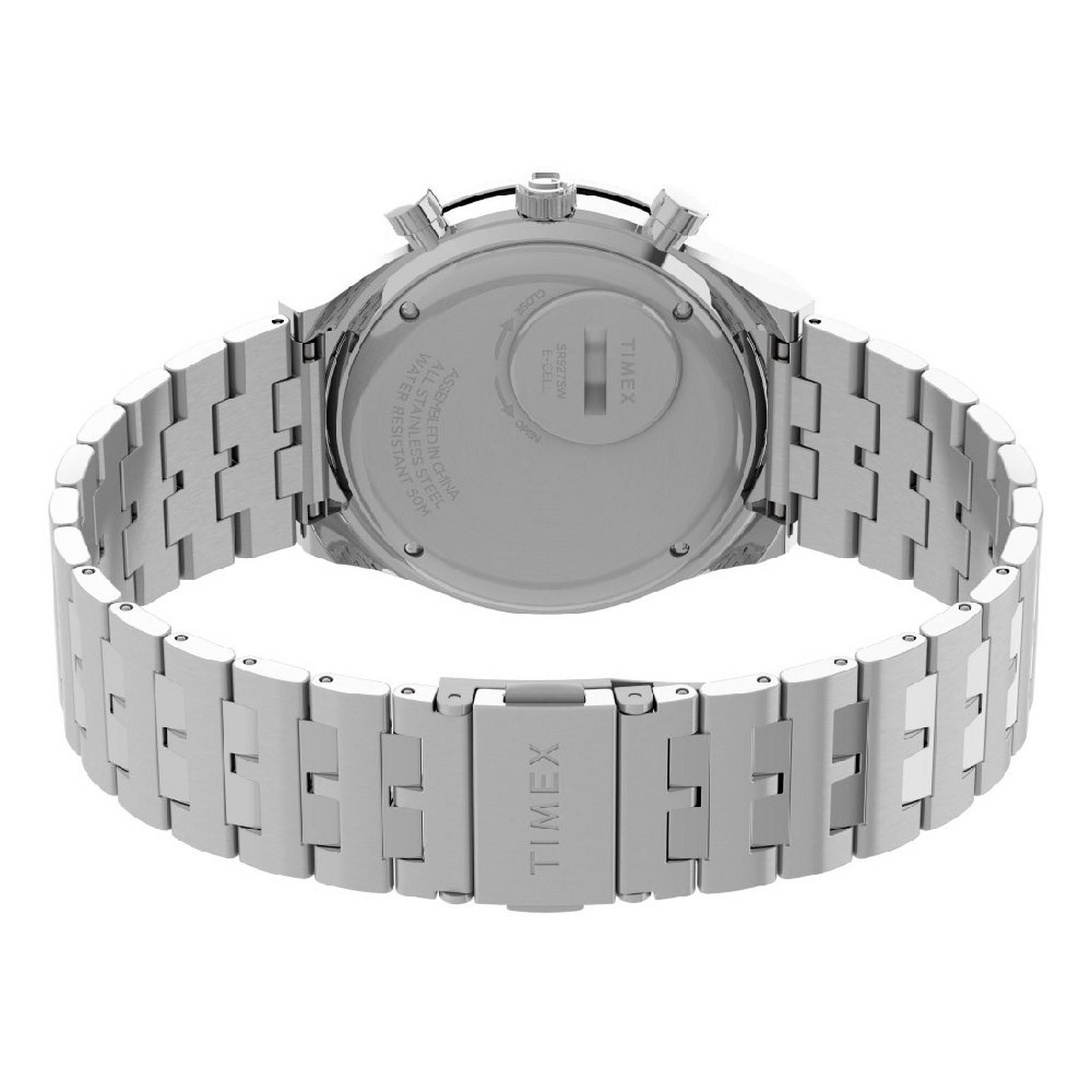 TIMEX Special Project Watch for Men, Digital, 40mm, Stainless Steel Strap, TW2V42600 -Silver