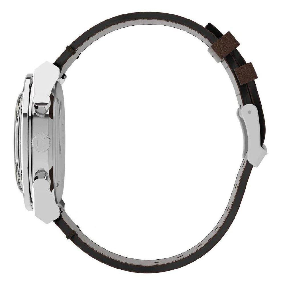 TIMEX Q Diver Men's Watch, Chronograph, 40mm, Leather Strap, TW2V42800 - Brown