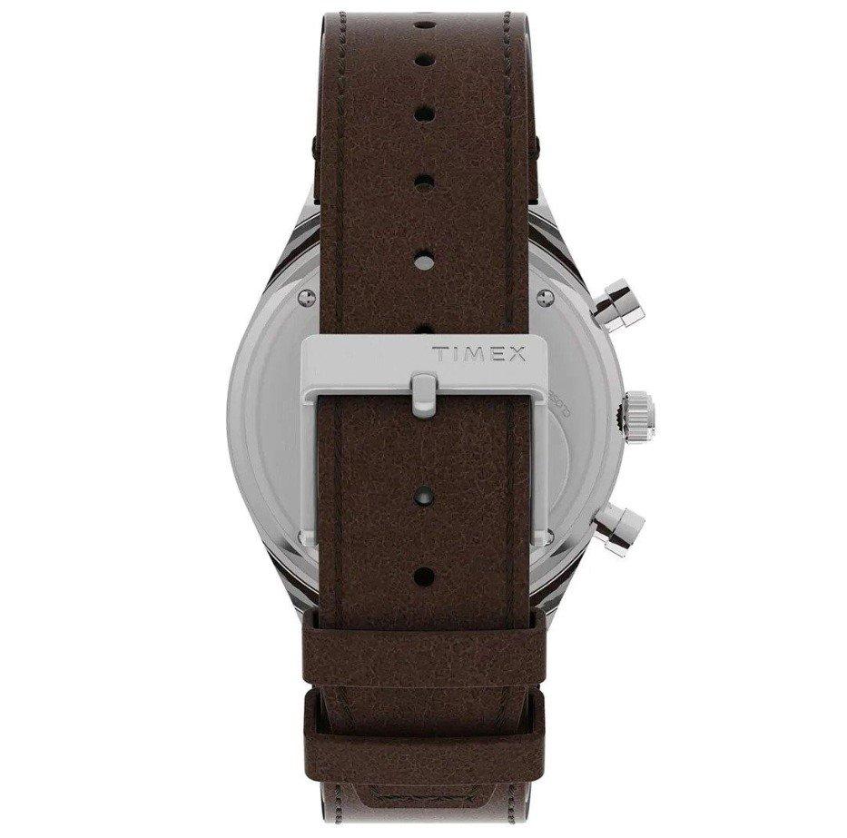 TIMEX Q Diver Men's Watch, Chronograph, 40mm, Leather Strap, TW2V42800 - Brown