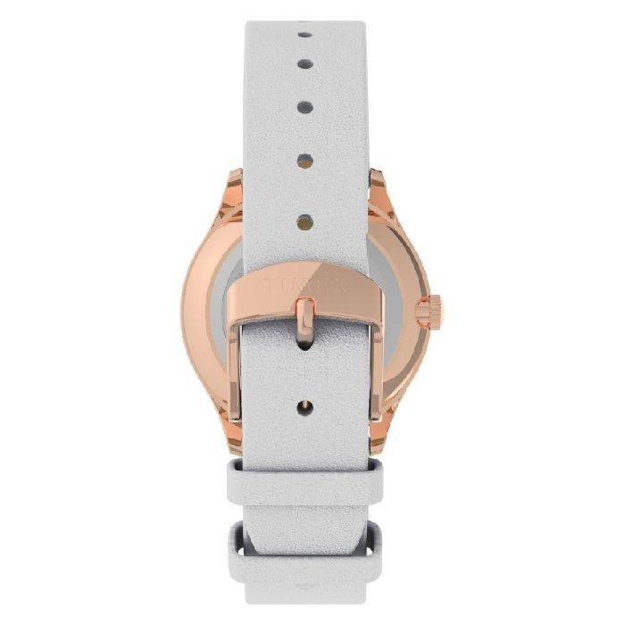 Timex Classic Watch for Women, Analog, 32mm, Leather Band, TW2V49400 - Gray