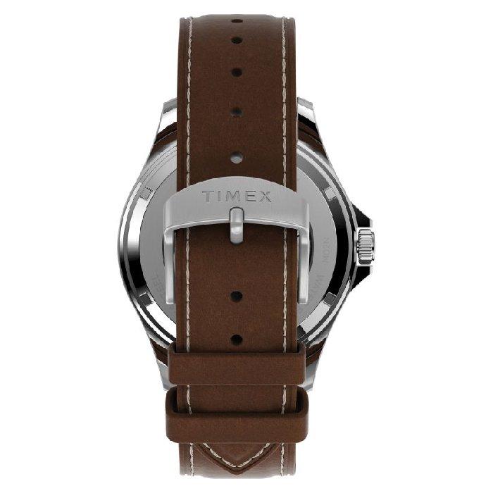 Timex Military Watch for Men, Automatic, 41mm, Leather Band, TW2V41500 - Brown
