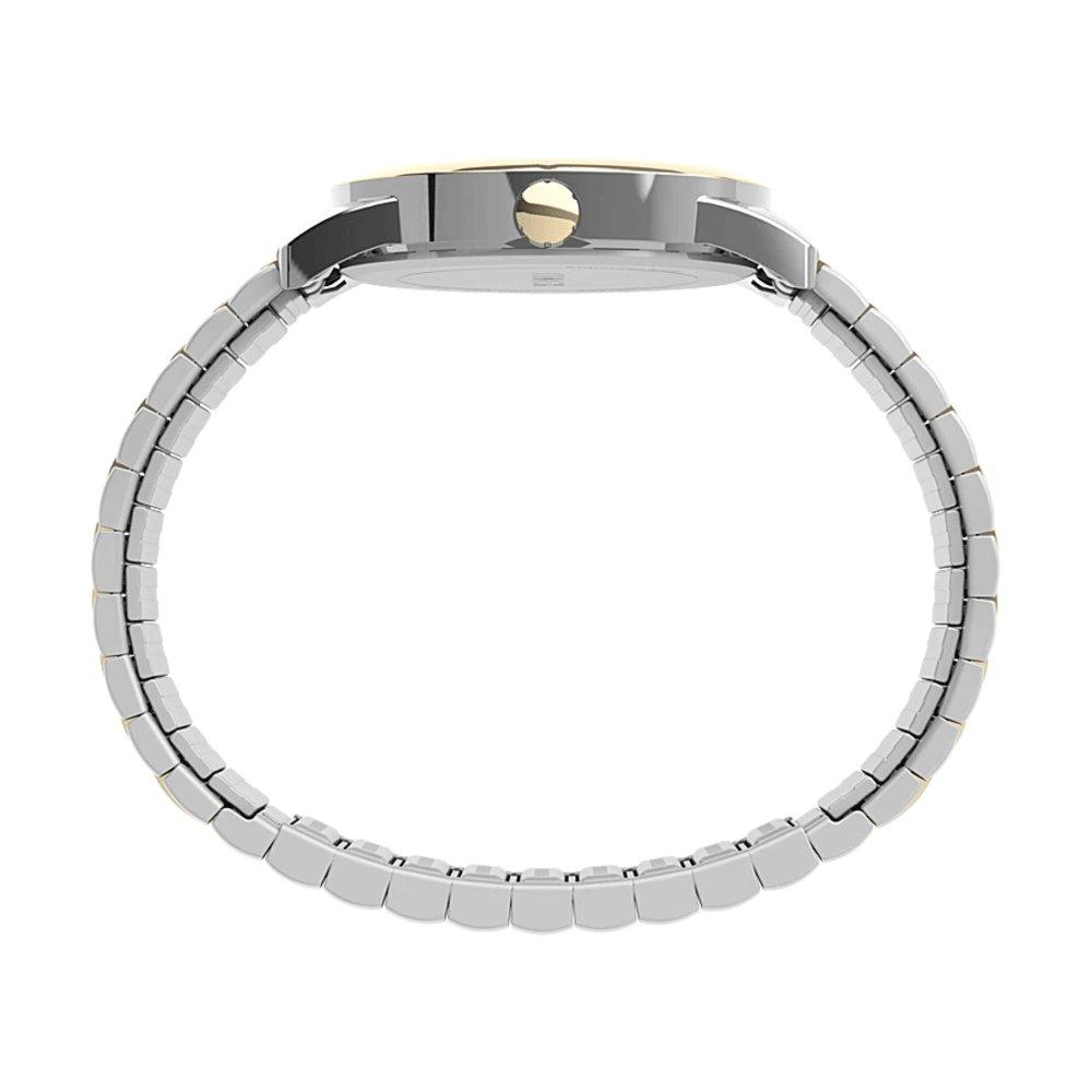 Tiex Easy Reader - Reloj de pulsera de piel de 38 , café/Dorado