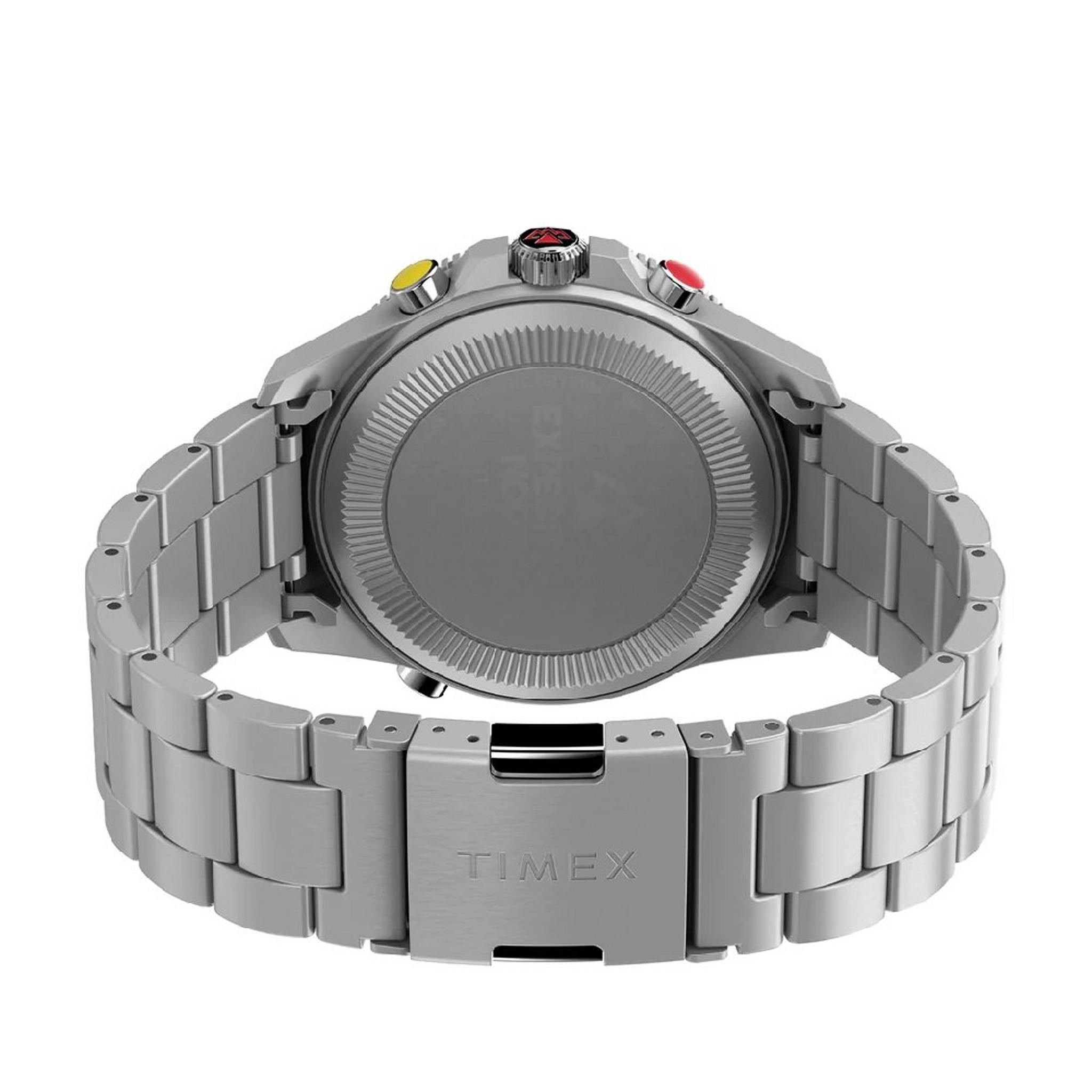 TIMEX Outdoor Watch for Men, Analog, 43mm, Stainless Steel Strap, TW2V41800 - Silver