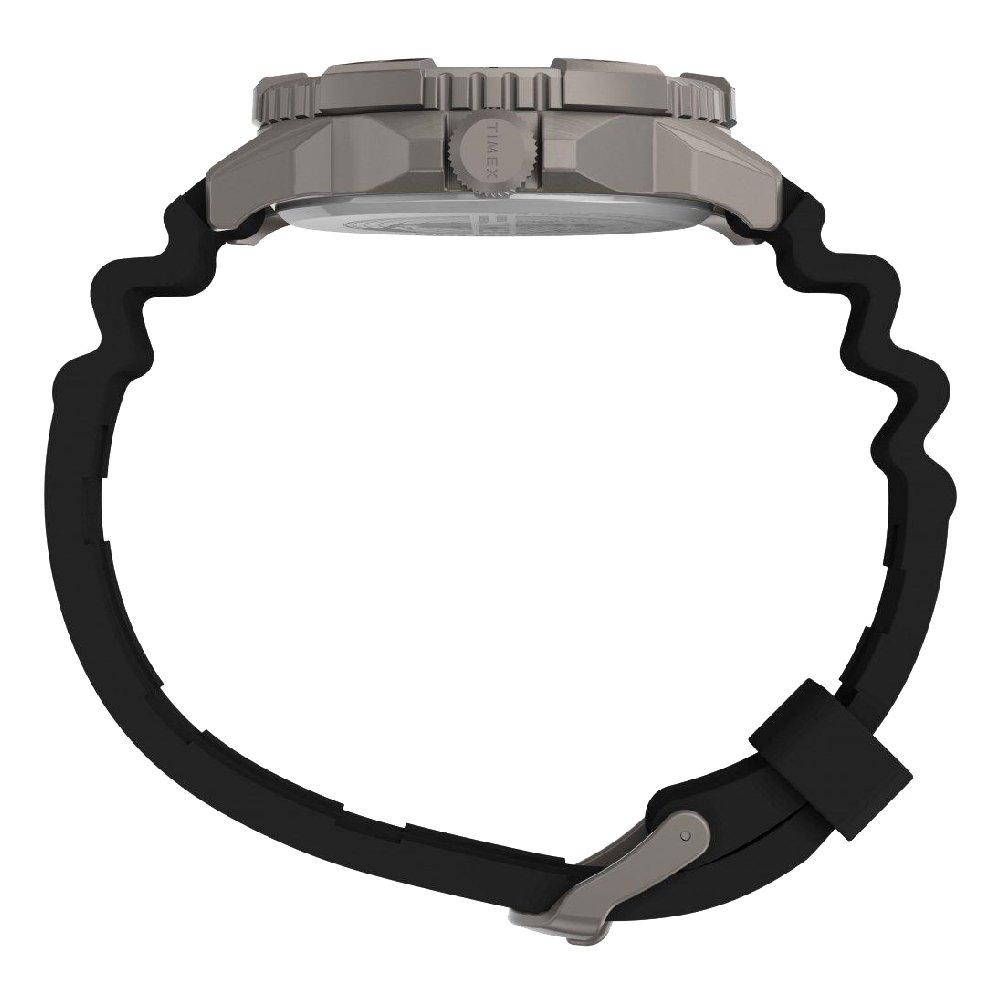 TIMEX Outdoor Watch for Men, Analog, 42mm, Silicone Strap, TW2V40600- Black