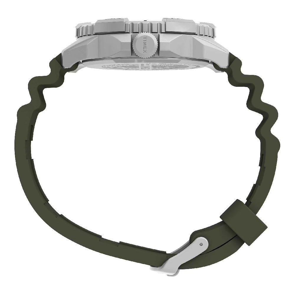 TIMEX Outdoor Watch for Men, Analog, 42mm, Silicone Strap, TW2V40700 - Green