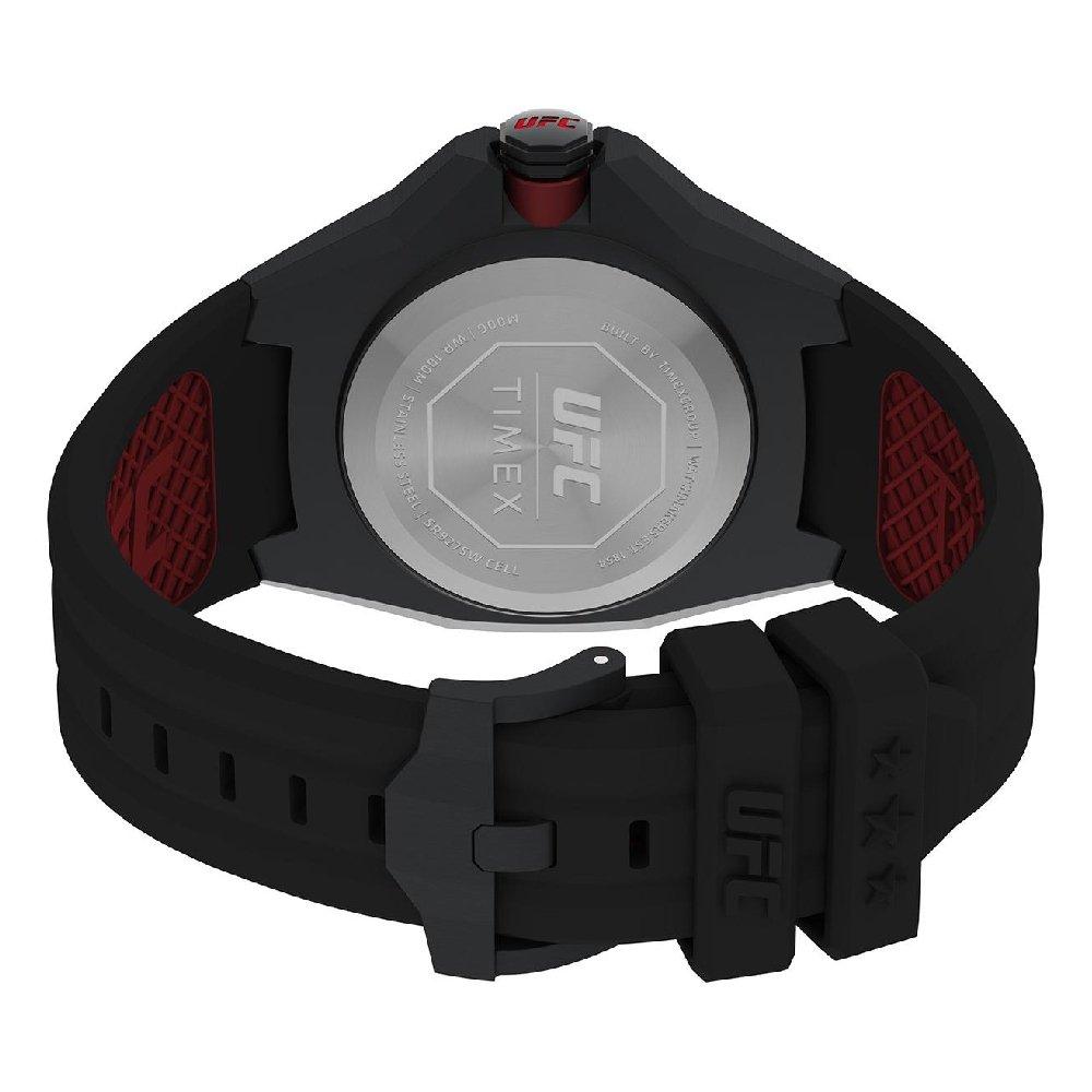 TIMEX UFC Pro Watch for Men, Analog, 44 mm, Silicone Band, TW2V57300- Black
