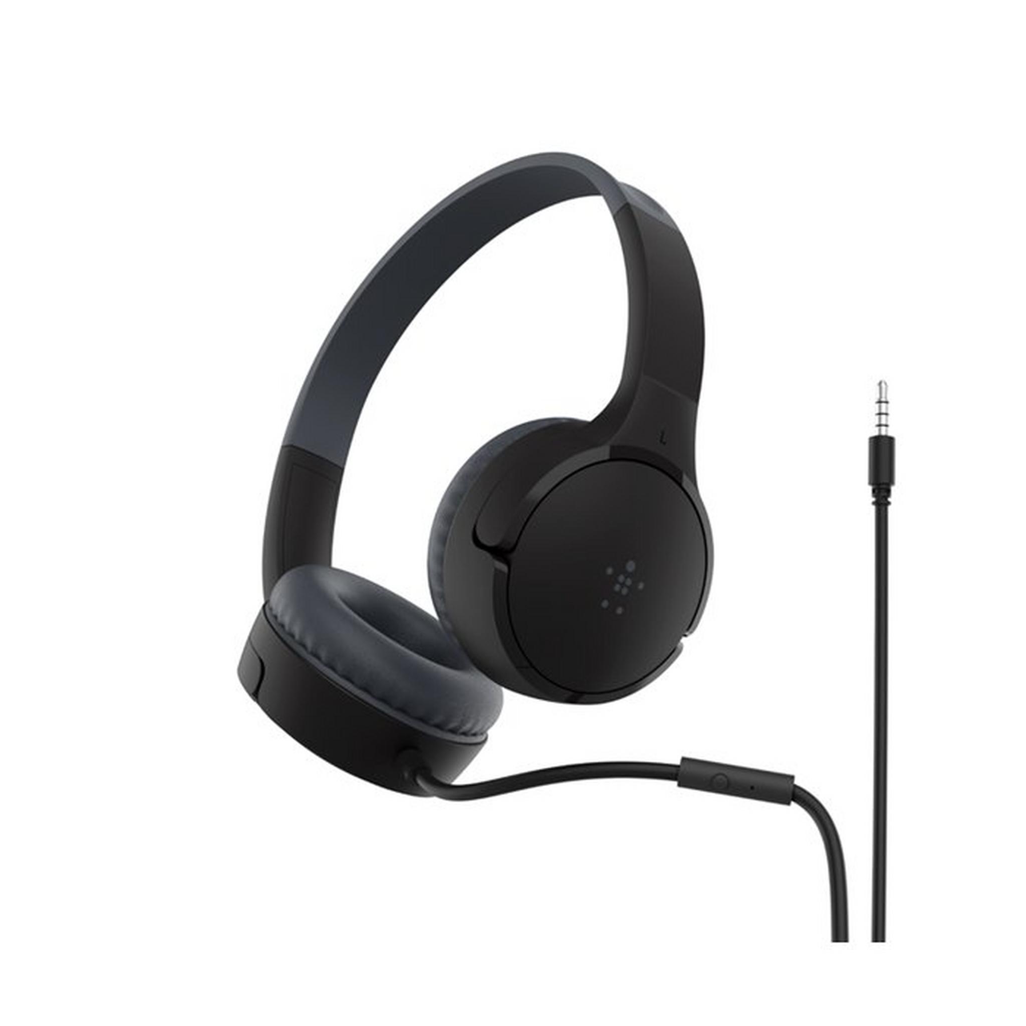 Belkin Soundform mini kids wired headphones, AUD004btBK - Black