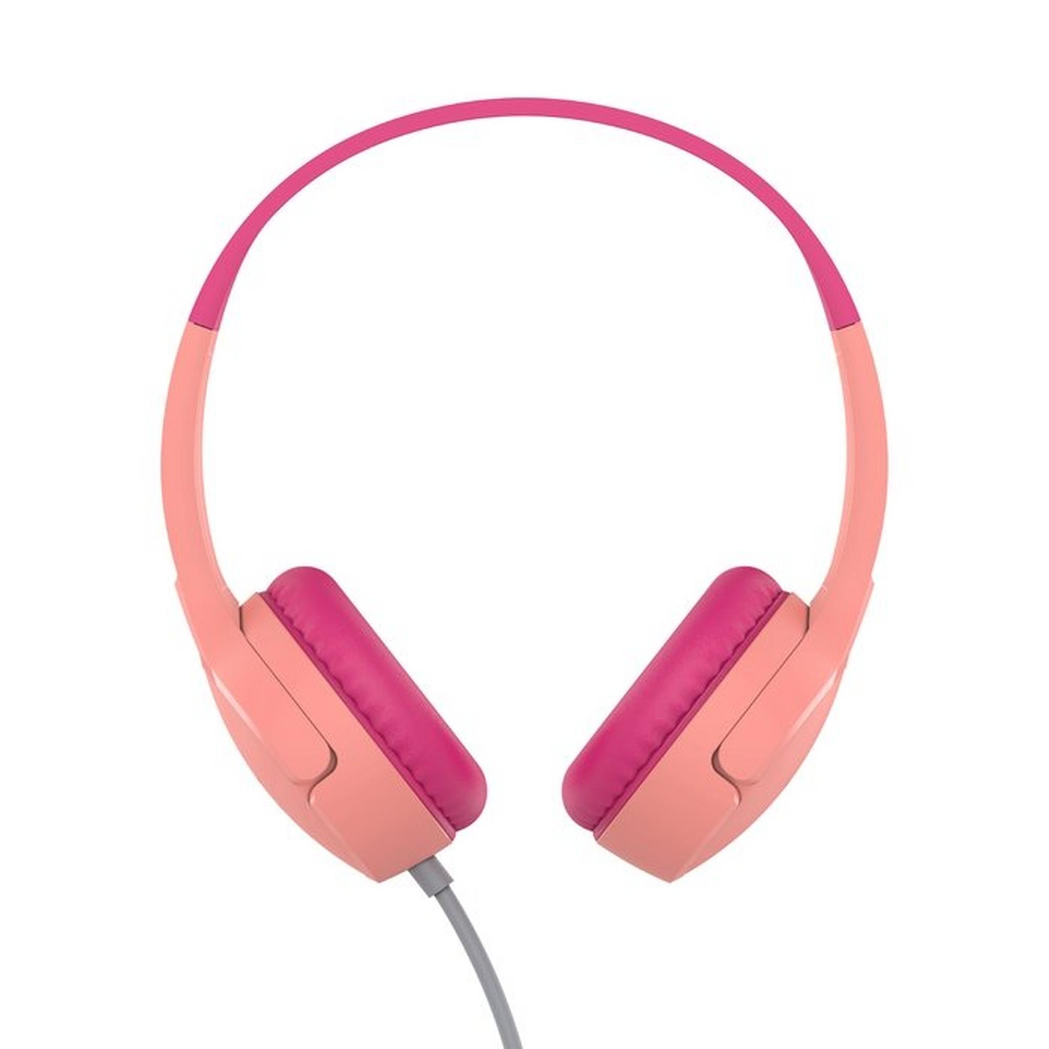 Belkin SoundForm Mini Kids Wired Headphones - Pink
