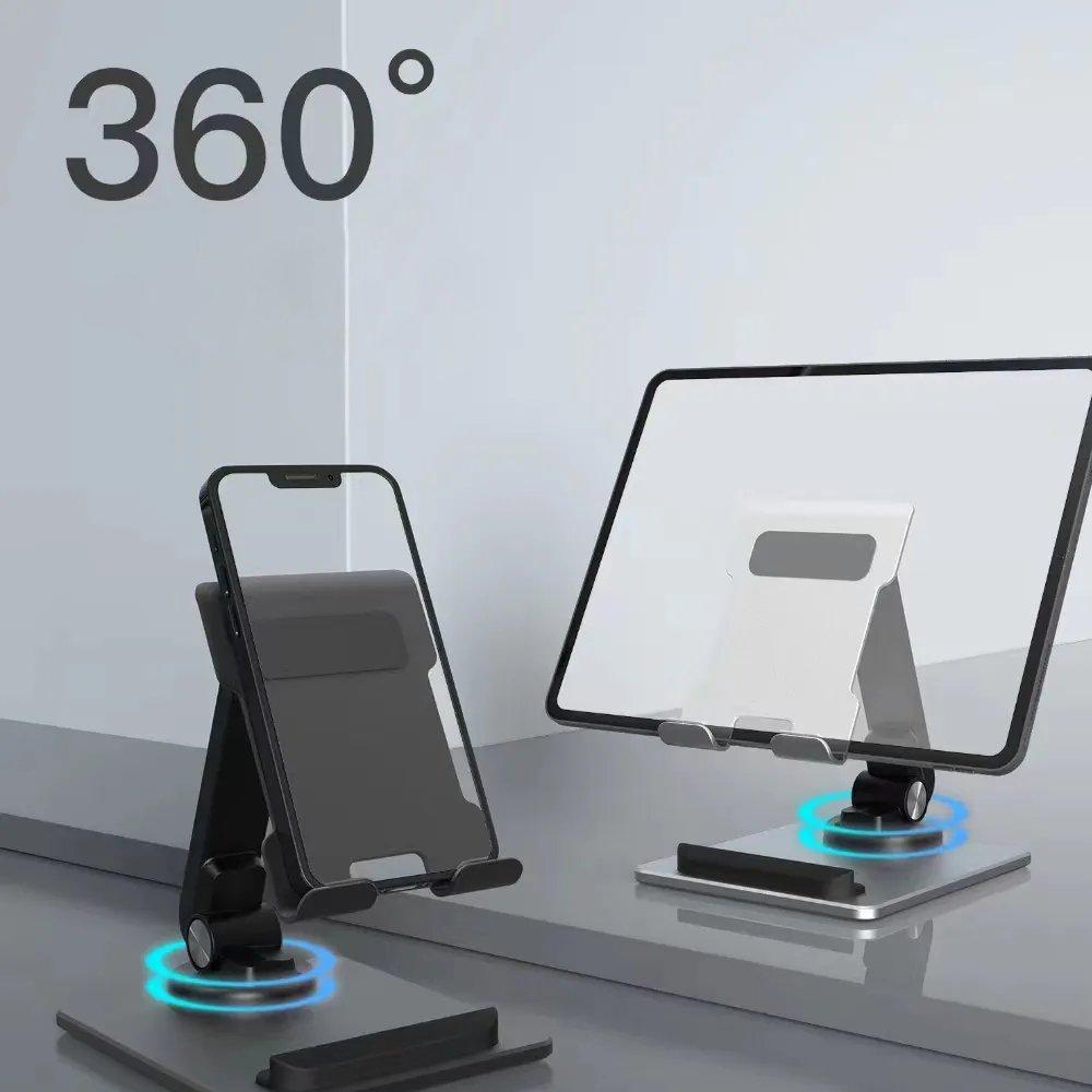 EQ 360 Degree Rotating Mobile & Tablet Holder (EQ-SYMS06) Silver