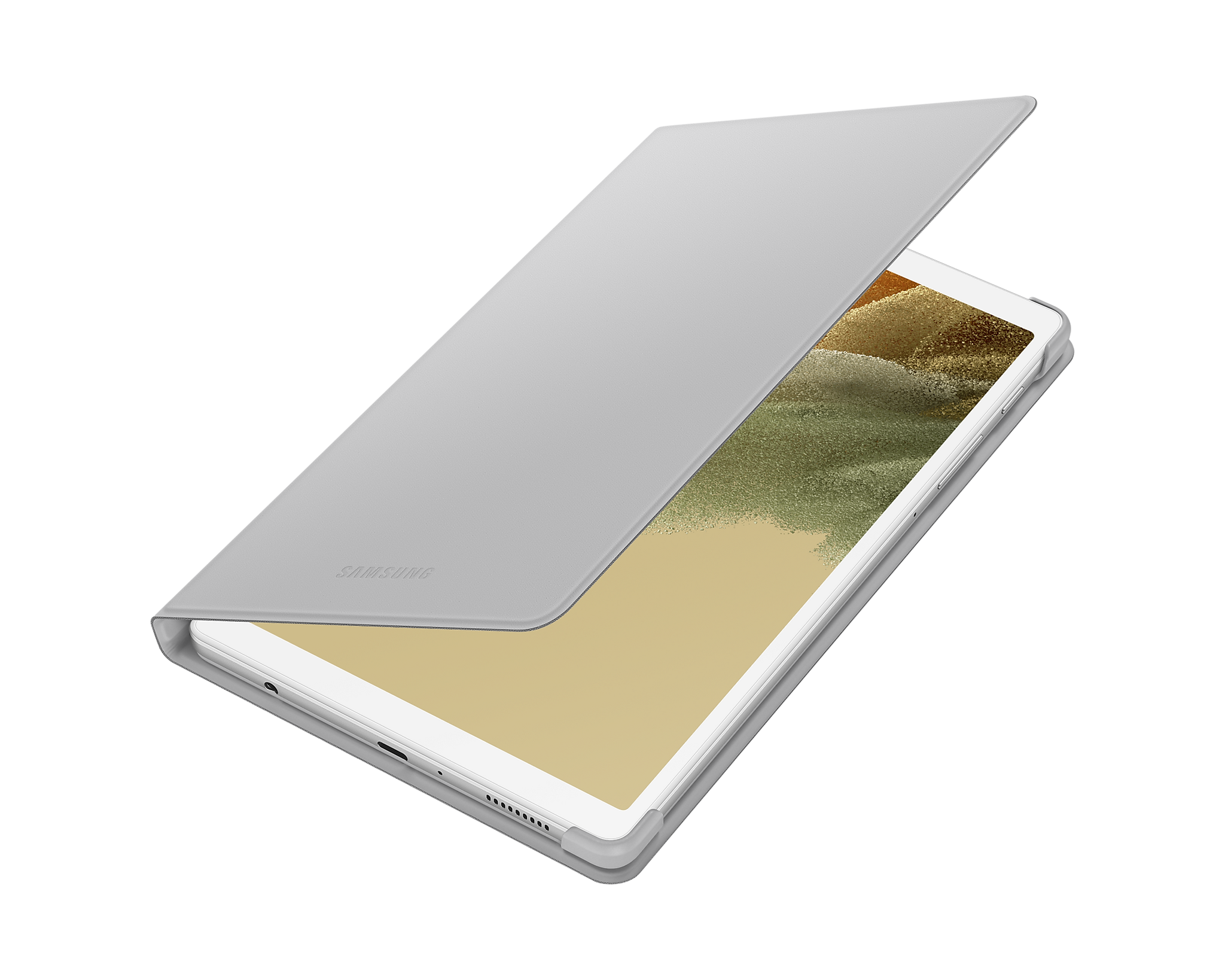 Galaxy Tab A7 Lite Book Cover - Silver