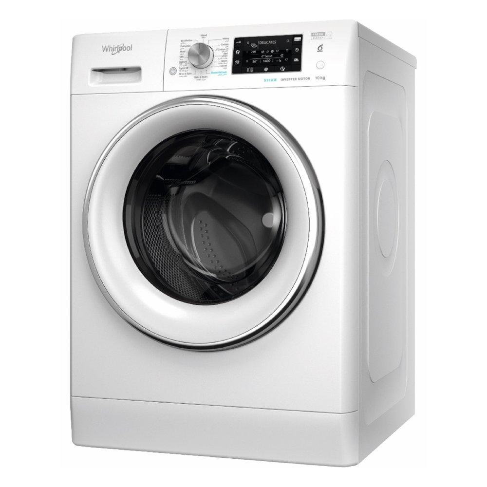 Whirlpool 9kg Condenser Dryer + 10kg Front Load Washing Machine White