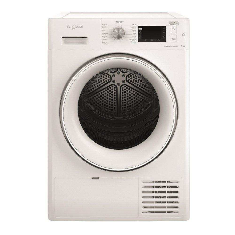 Whirlpool 9kg Condenser Dryer + 10kg Front Load Washing Machine White