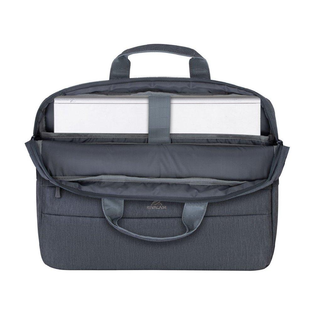 RIVACASE Prater Anti-Theft 15.6" Laptop Bag - Grey