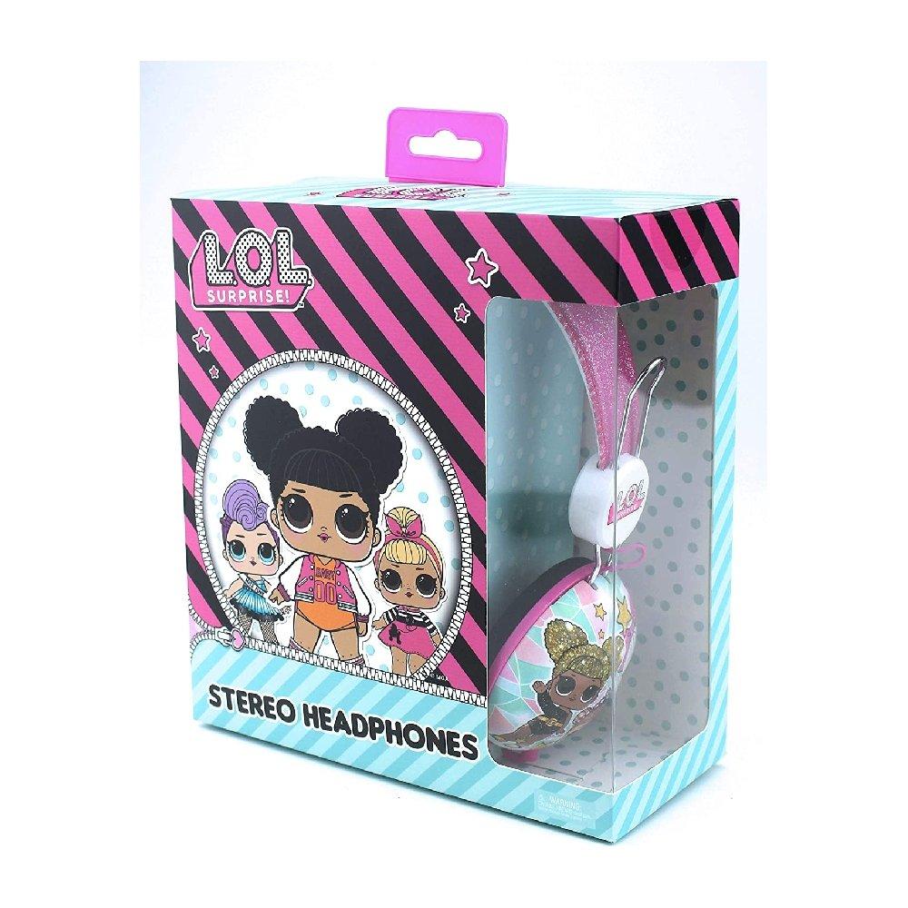 OTL On Ear Folding Headphone LOL Surprise Glitter Glam - OTL-LOL709, Multicolor