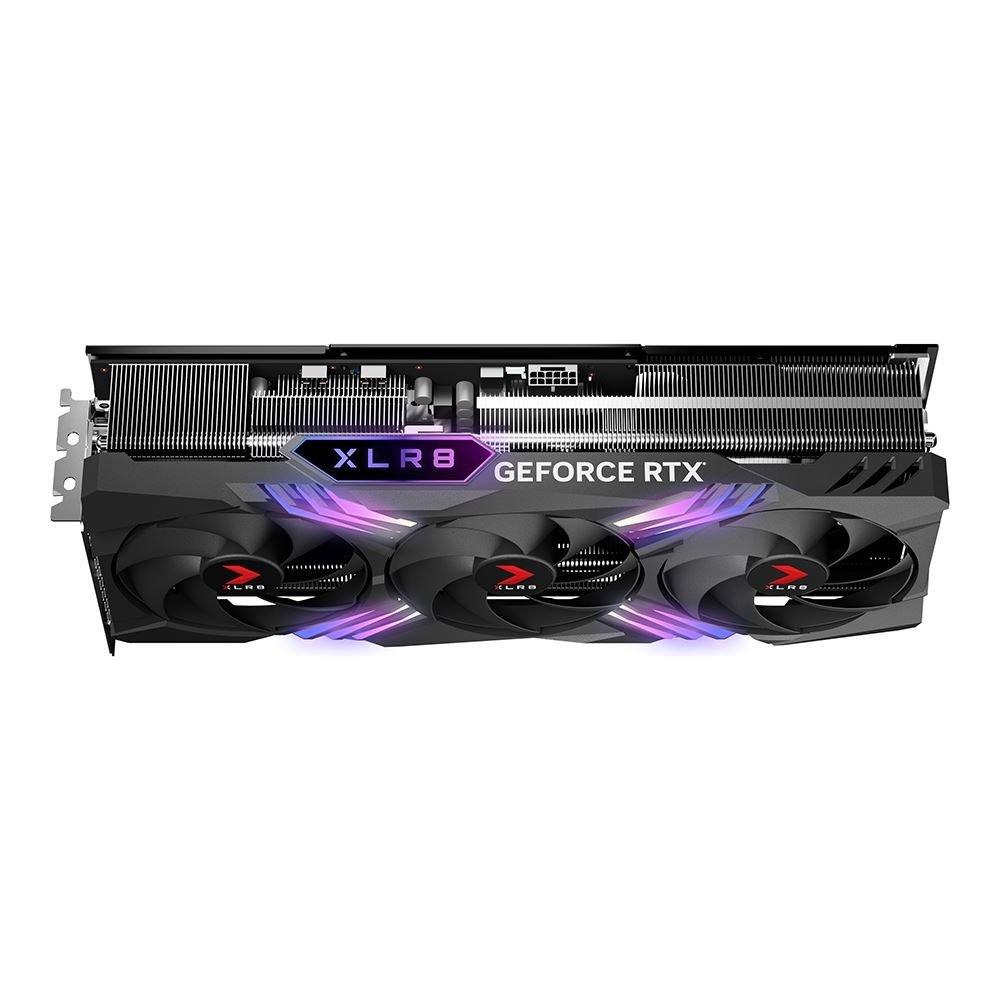 PNY GeForce RTX 4080 XLR8 Gaming Graphics Card, VERTO EPIC-X RGB Overclocked Triple Fan, 16 GB RAM, VCG408016TFXXPB1-O - Black