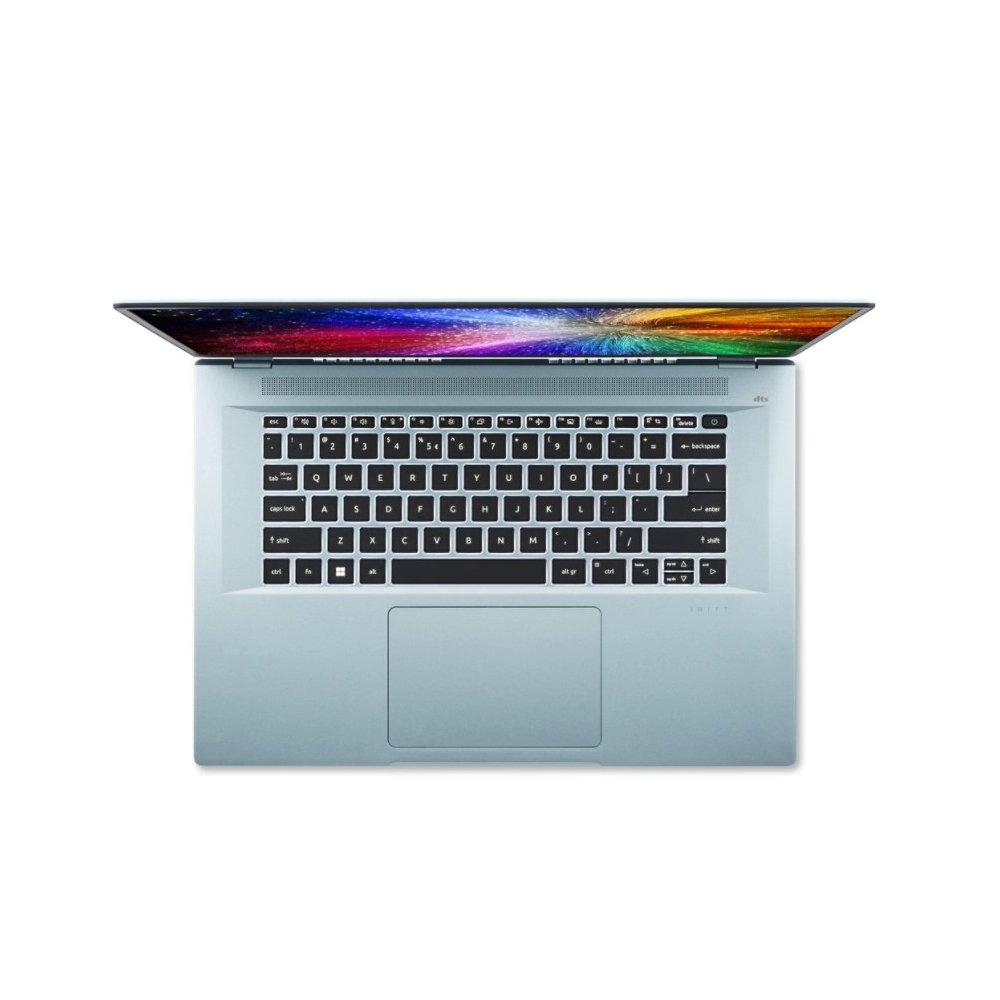 لابتوب سويفت ايدج 16 من أيسر، معالج ريزن 7 6800يو، مقاس 16-بوصة، رام 16جيجابايت، ذاكرة 512جيجابايت أس أس دي، ويندوز 11 هوم، SFA16-41-R13B - أزرق