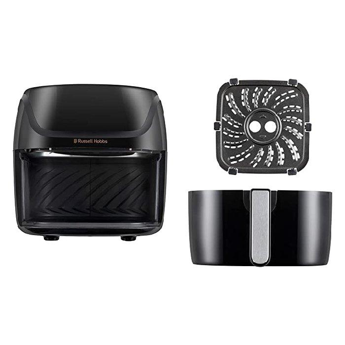 قلاية هوائية هوبس ساتيسفري من راسيل، قدرة 1350 واط، سعة 4 لتر، 27160GCC- أسود