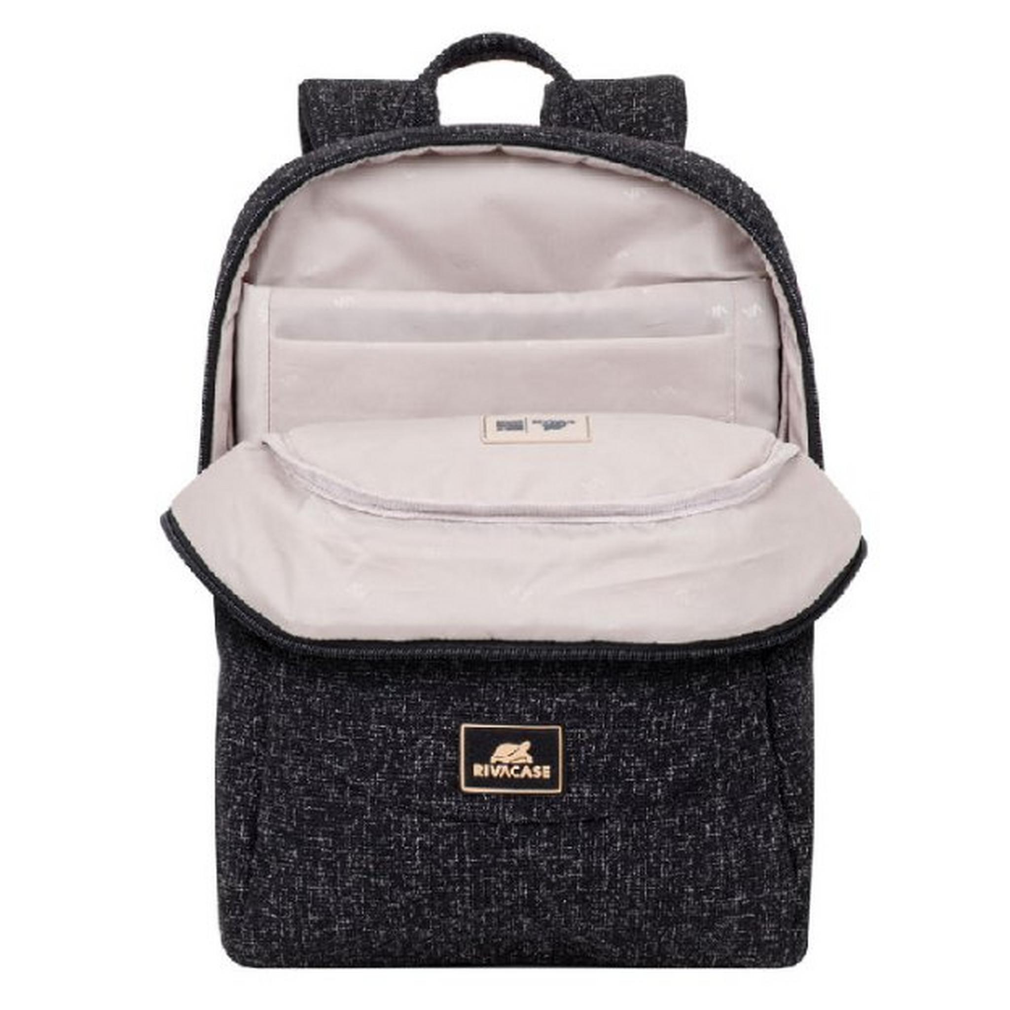 RIVACASE Anvik 15.6" Laptop Backpack - Black