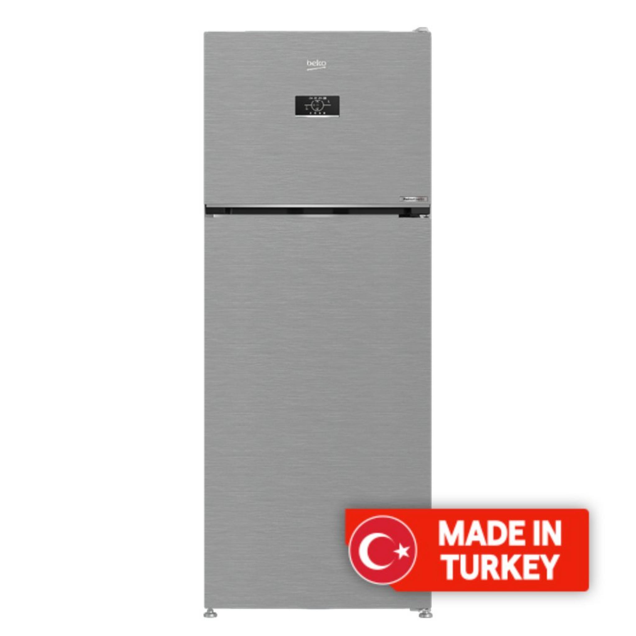 BEKO Top Mount Refrigerator, 18 CFT, 506 L, RDNE650S – Silver