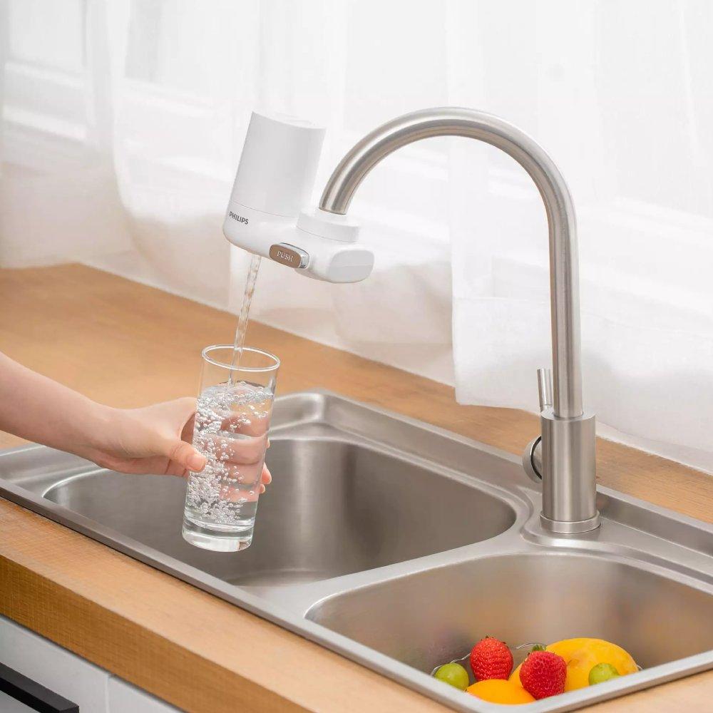 نظام فلتر الترشيح على الحنفية من فيليبس، سعة 1000لتر، AWP3703 - أبيض