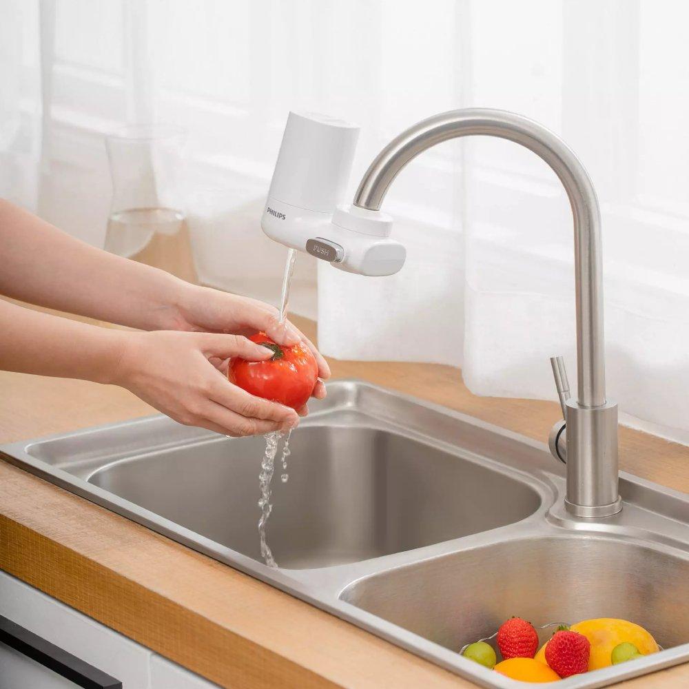 نظام فلتر الترشيح على الحنفية من فيليبس، سعة 1000لتر، AWP3703 - أبيض