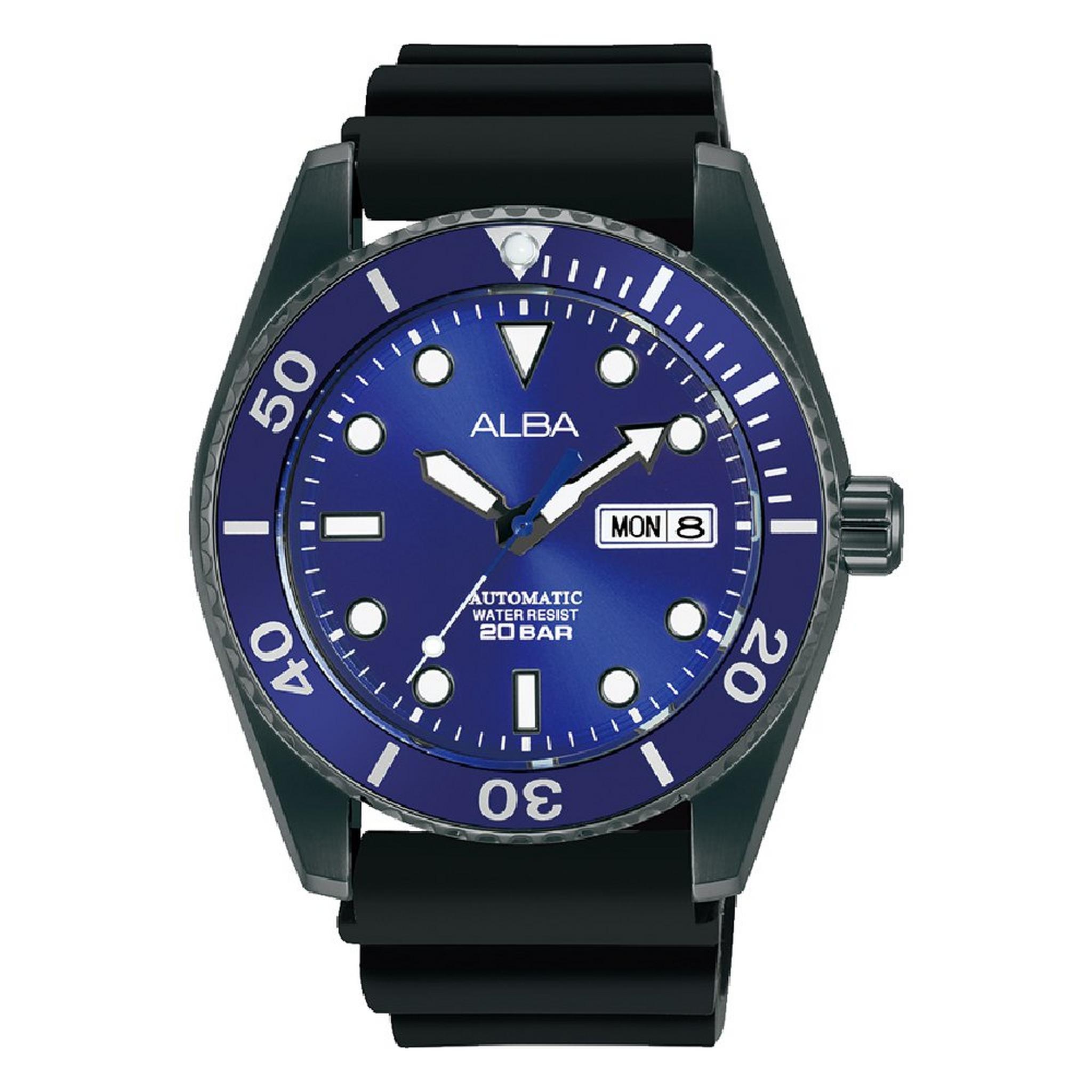 Alba Active Analog 43mm Gent's Rubber Strap Casual Watch - AL4361X1