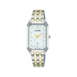 Buy Alba fashion watch for women, analog, 23mm, stainless steel strap, ah7bj1x1– silver/gold in Kuwait