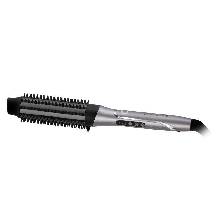 Remington ProLuxe Adaptive Hot Brush, 62 W, 3 Heat Settings, CB9800 – Silver and Black