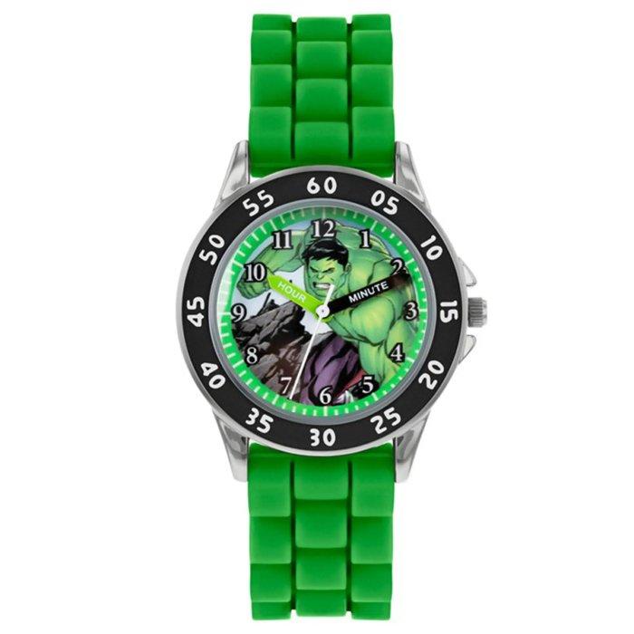 Buy Disney avengers watch for boys, analog, rubber strap, avg9032 - green in Kuwait