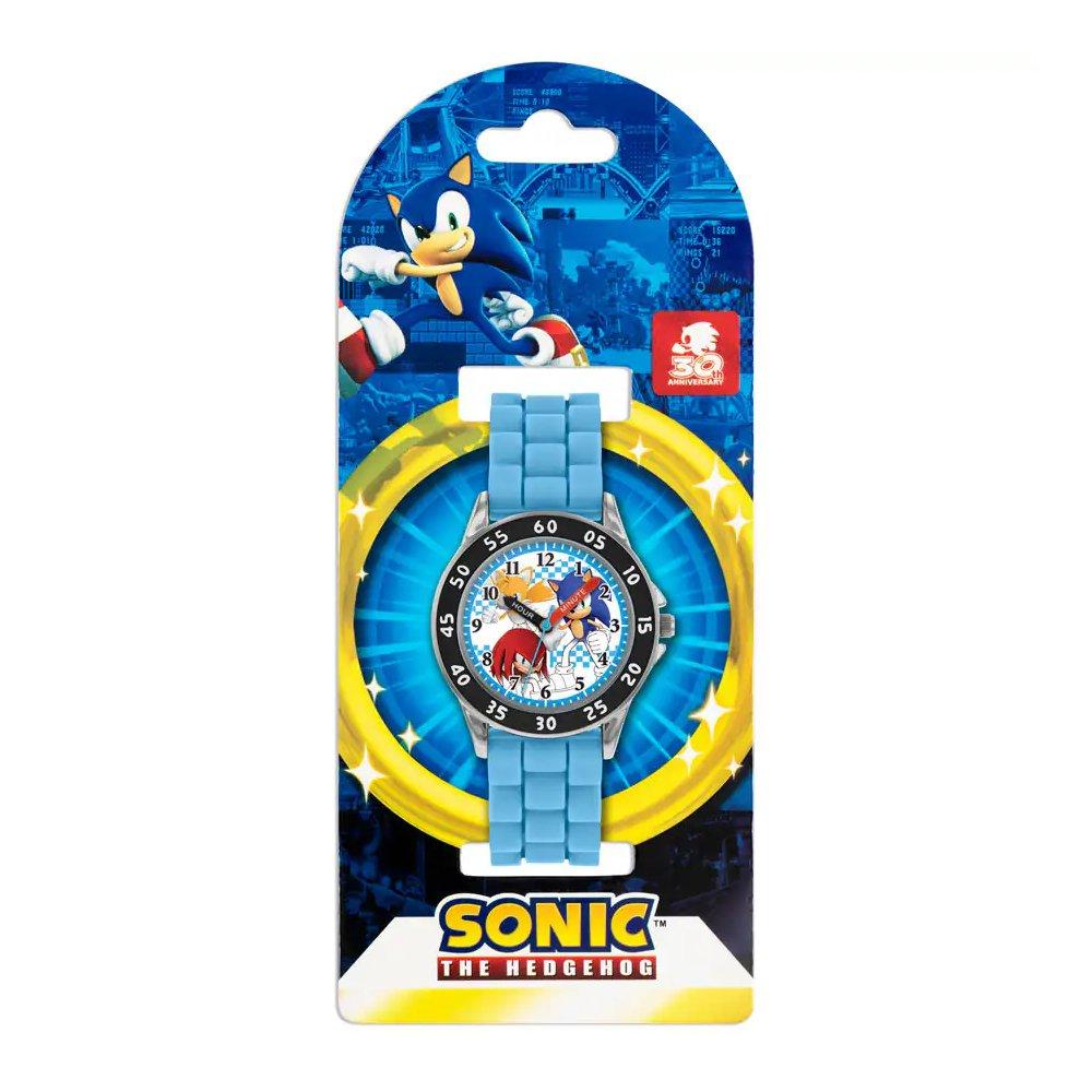 Disney Sonic the Hedgehog Time Teacher, Analog, 33 mm, Silicone Strap, SNC9038 – Blue