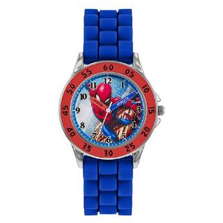 Buy Disney spiderman watch for boys, analog, rubber strap, spd9048 - blue in Kuwait