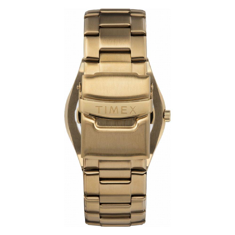 TIMEX Solar Watch for Men, Analog, 43mm, Stainless Steel Strap, TW2V53900 - Gold