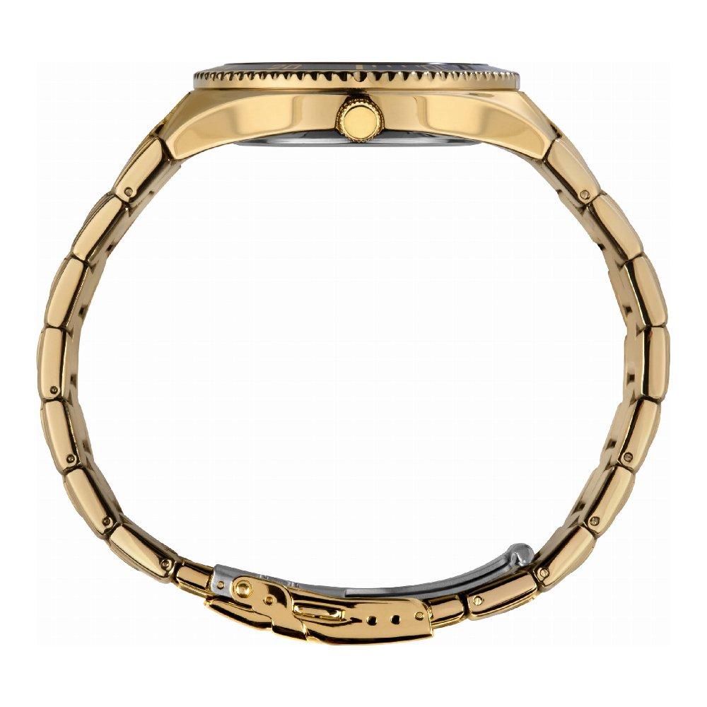 TIMEX Solar Watch for Men, Analog, 43mm, Stainless Steel Strap, TW2V53900 - Gold