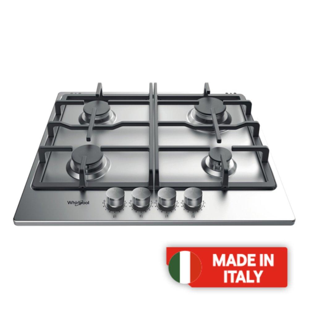 Buy Whirlpool 4 burners built-in hob, 60 cm, tgml 661 ix - stainless steel in Kuwait