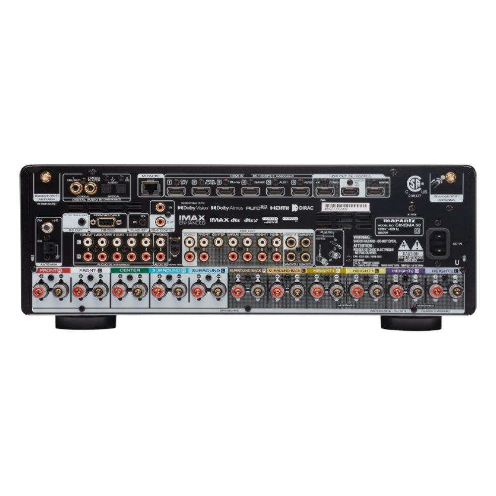 جهاز استقبال الصوت والفيديو من مارانتز - ٩،٤ قناة ١١٠ واط 8كي - CINEMA50/N1B