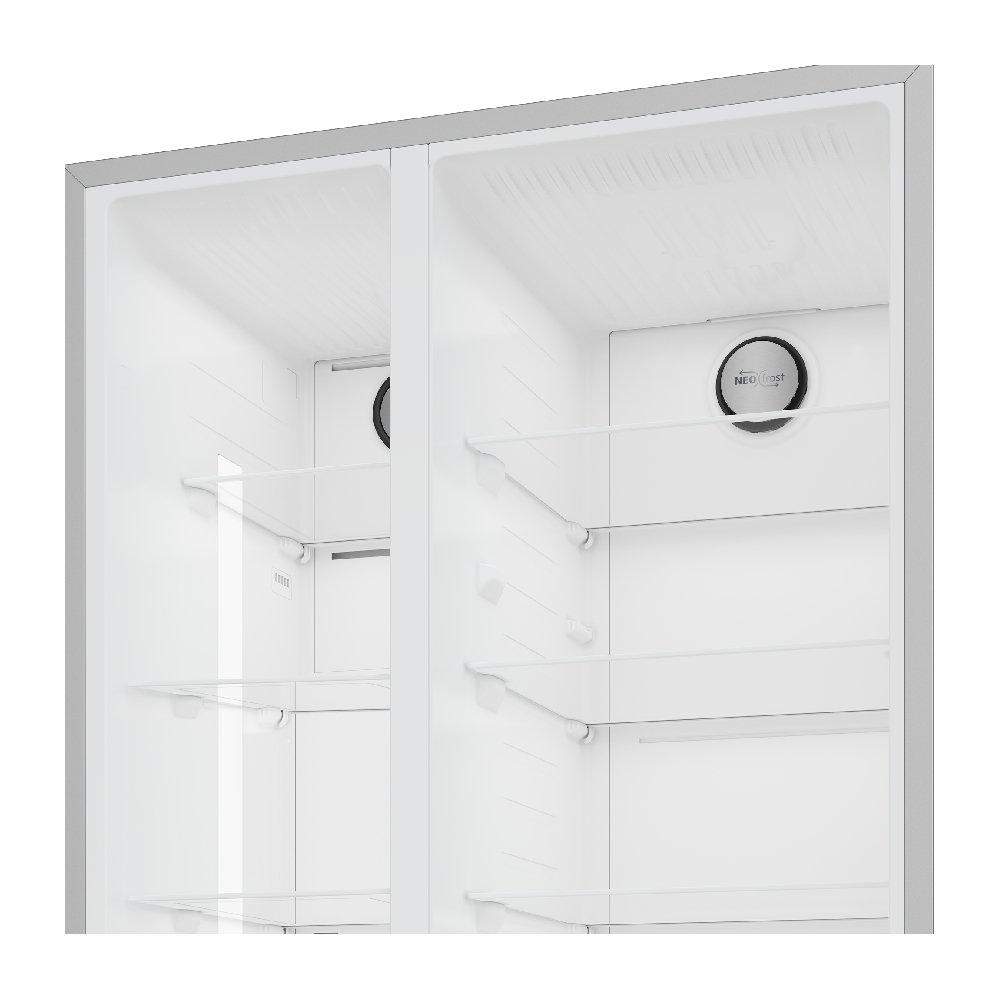 BEKO Side by Side Refrigerator/ Freezer, 22.6CFT, 640 Liters, GNE741S – Silver