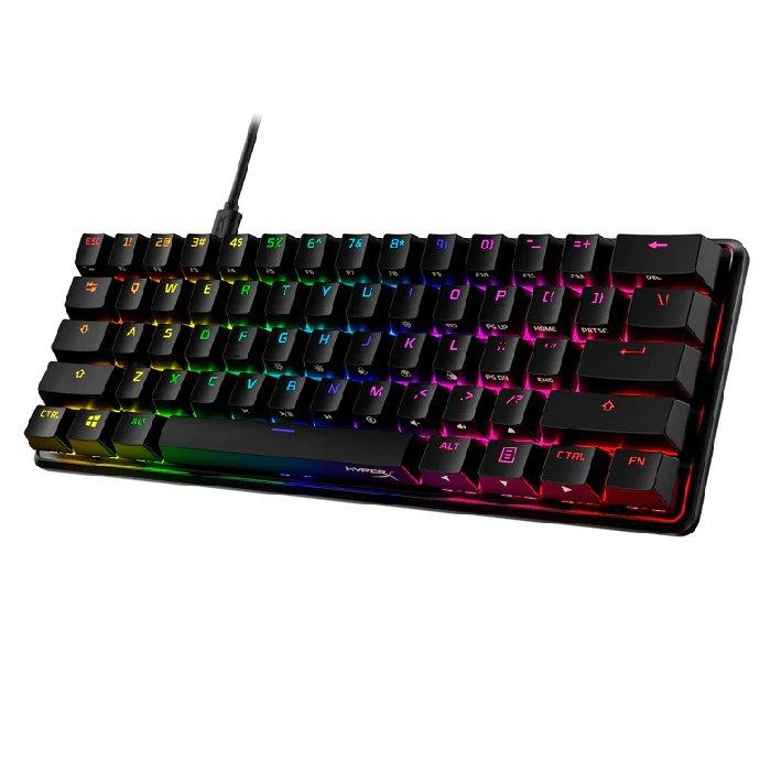 HyperX Alloy Origins 60 Gaming Keyboard, Mechanical, Wired, Red AR, 6P6K8AA#A2N - Black